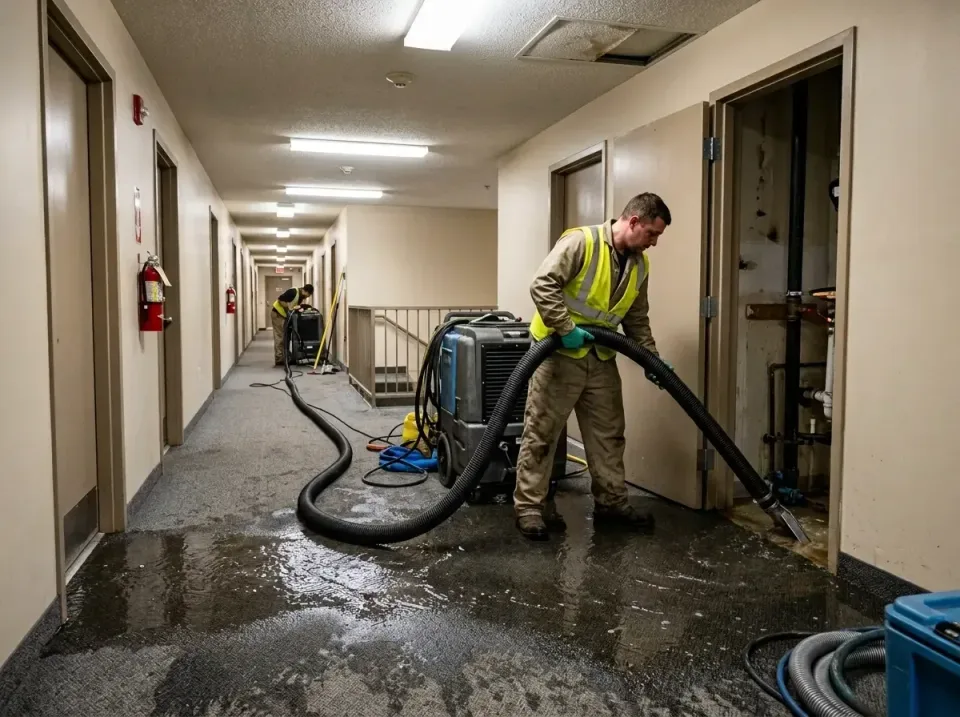 multi-unit-apartment-hallway-f-005 — frequently asked questions, Emergency Burst Pipe Water Extraction & Removal in Cinco Ra…